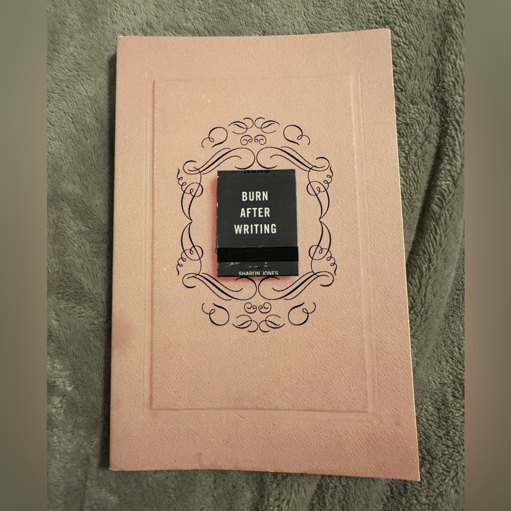 3 for $15 Burn After Writing Journal in Light Pink